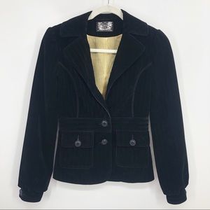 BUFFALO by David Bitton Velour Lined Blazer XS